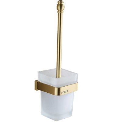 Nordic hotel bathroom toilet brass cleaning brush